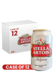 Stella Artois Can 33 CL X 12 Case